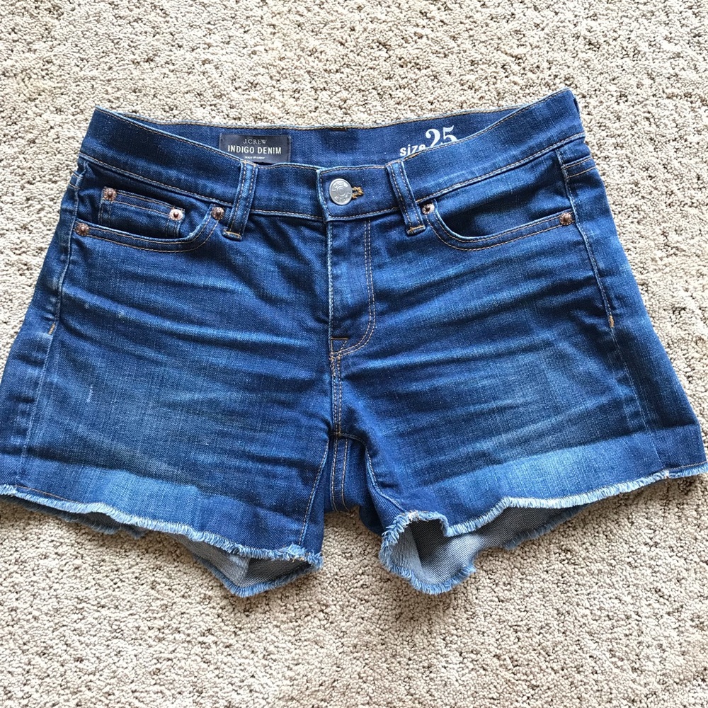 🚫SOLD🚫 J. Crew Indigo Denim Shorts 25 - Picture 3 of 3